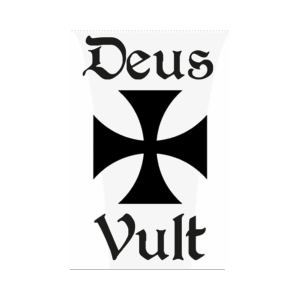 Lot de 50 stickers "Deus Vult"