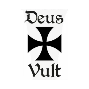 Lot de 50 stickers "Deus Vult"