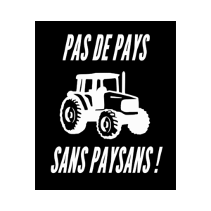 Lot de 50 stickers "Pas de pays sans paysans"
