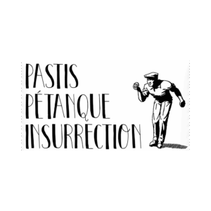 Lot de 50 stickers "Pastis Pétanque Insurrection"