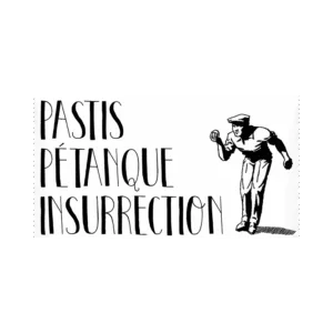Lot de 50 stickers "Pastis Pétanque Insurrection"
