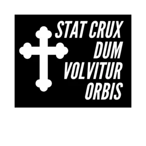 Lot de 50 stickers "Stat crux dum volvitur orbis"
