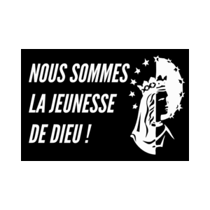 Lot de 50 stickers "Nous sommes la jeunesse de Dieu"