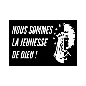 Lot de 50 stickers "Nous sommes la jeunesse de Dieu"