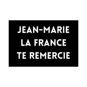 50 Stickers Jean-Marie la France te remercie