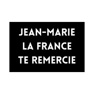 50 Stickers Jean-Marie la France te remercie