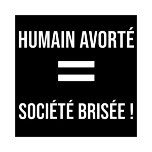 50 Stickers Humain Avorté