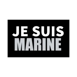 50 Stickers Je Suis Marine