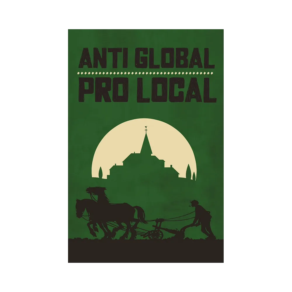 50 Stickers Anti Global Pro Local