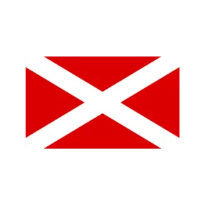 Drapeau Gascogne Croix de Saint André