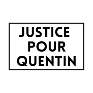 Lot de 50 stickers Justice pour Quentin