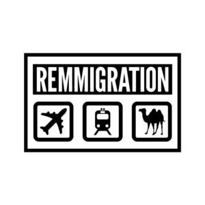 Lot de 50 stickers Remmigration