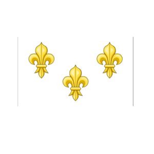 Drapeau Blanc Fleur de Lys