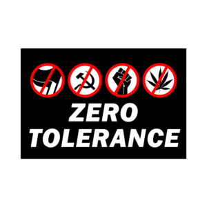 50 Stickers Zero Tolérance antifa